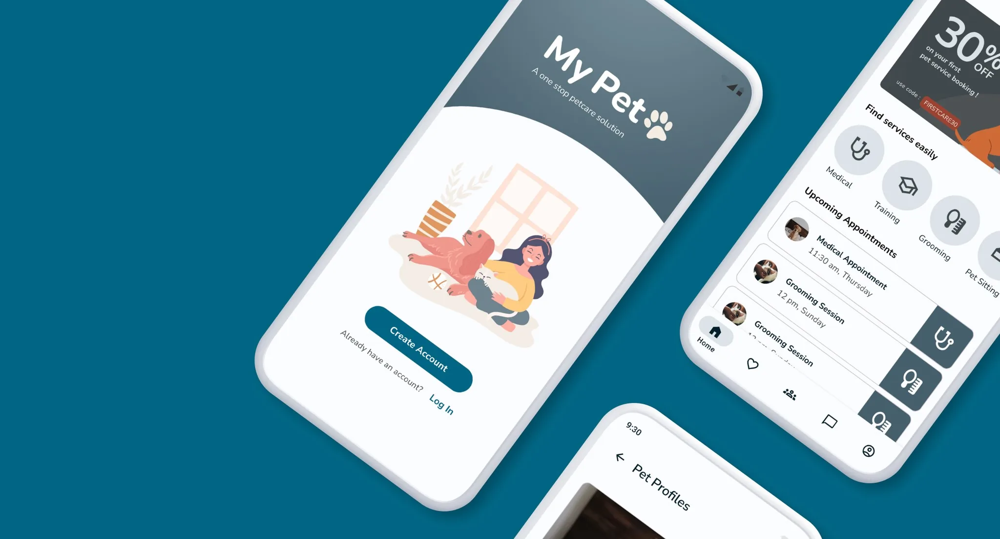 My Pet mobile application for pet-care services